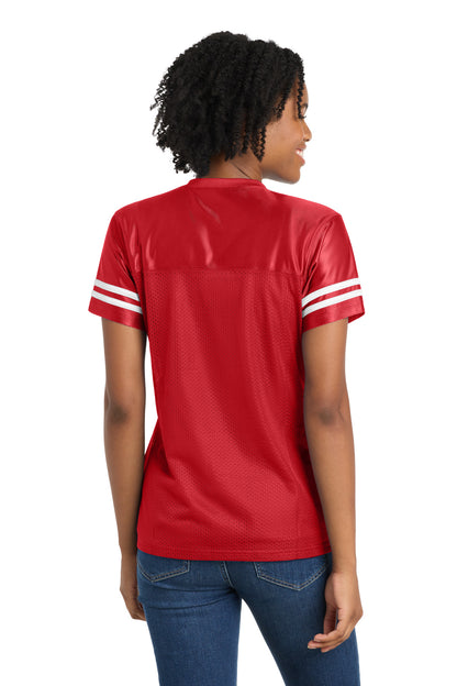 Tr Red/White Sport-Tek Women's PosiCharge Replica Jersey. LST307