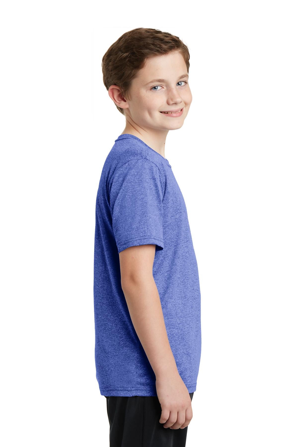 Tr Royal Hthr Sport-Tek Youth Heather Contender Tee. YST360
