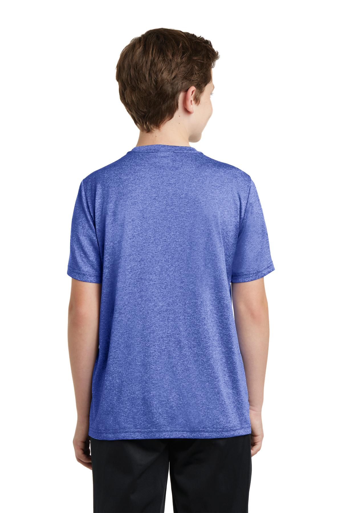 Tr Royal Hthr Sport-Tek Youth Heather Contender Tee. YST360