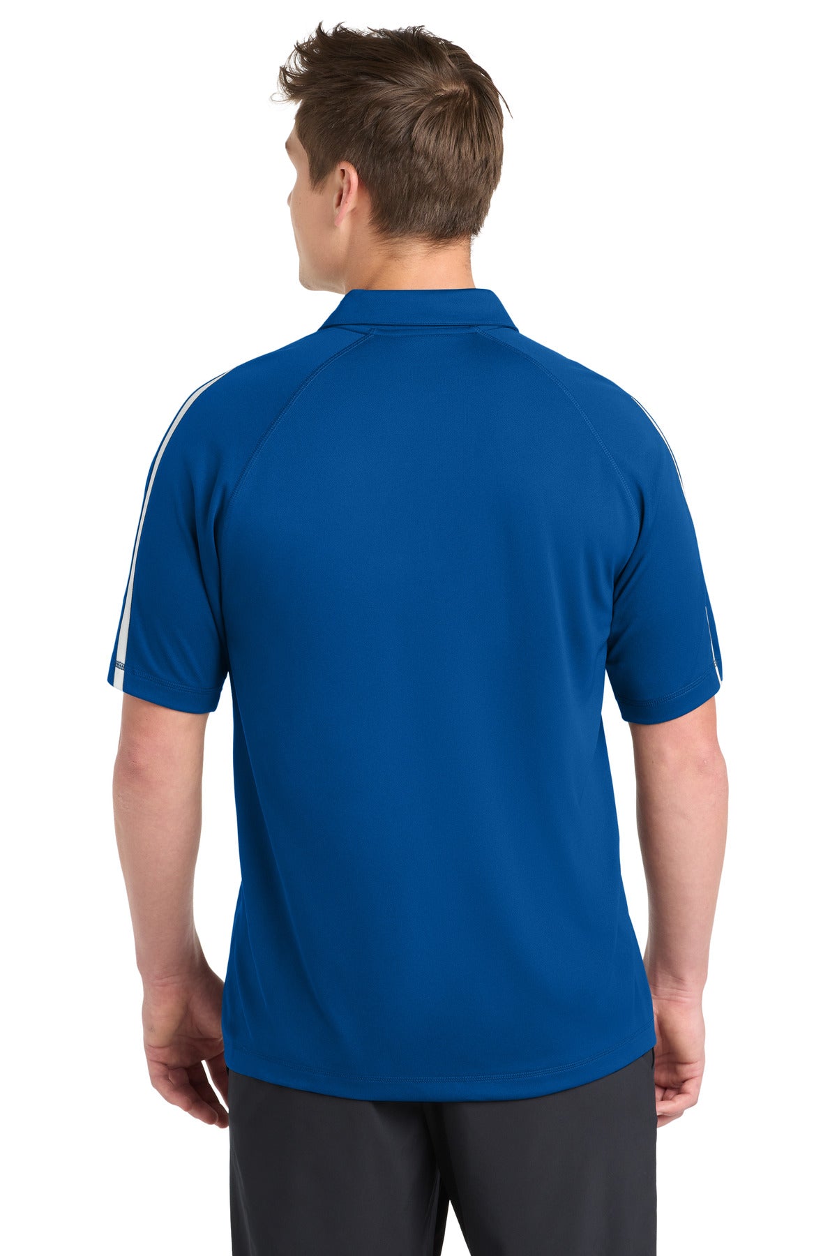 Tr Royal/White Sport-Tek PosiCharge Micro-Mesh Colorblock Polo. ST685