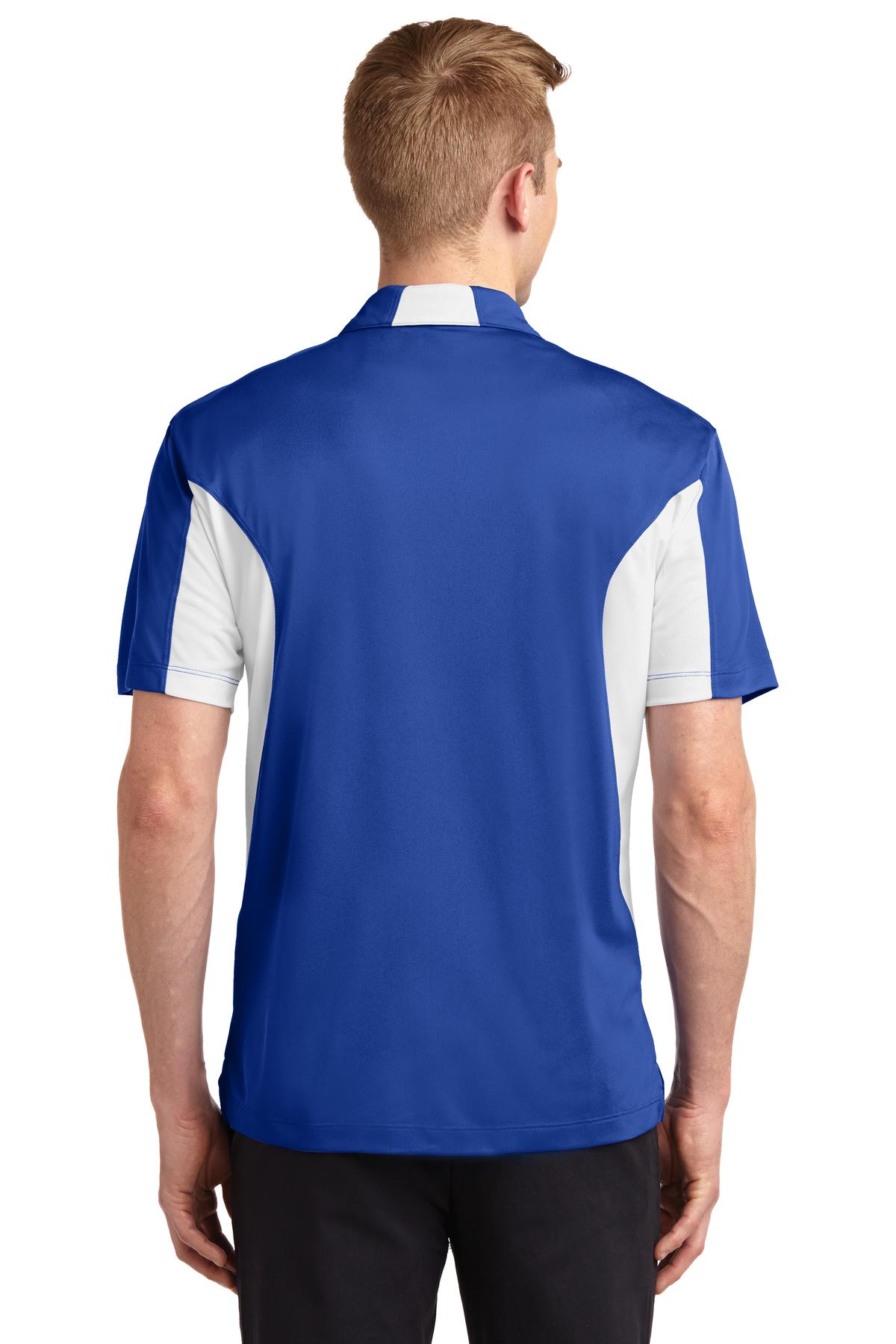 Tr Royal/White Sport-Tek Tall Side Blocked Micropique Sport-Wick Polo. TST655