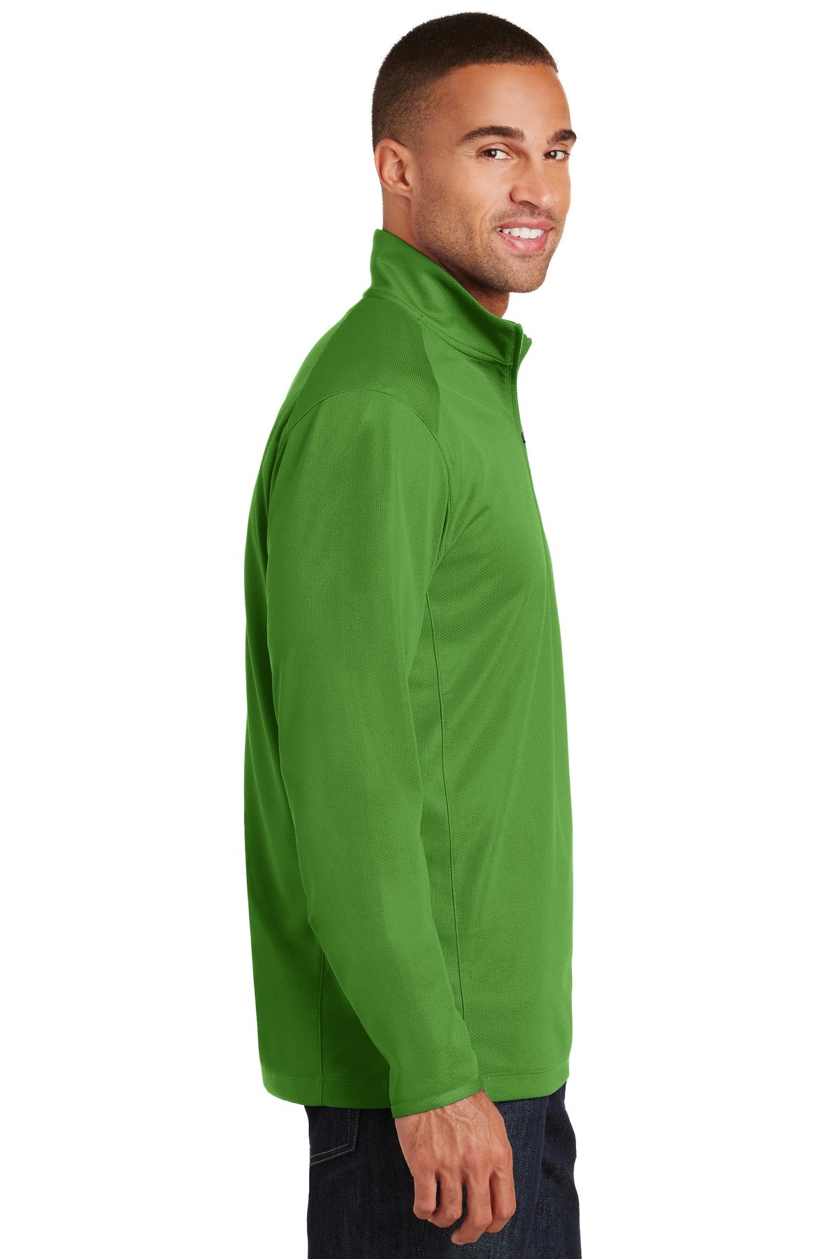 Treetop Green Port Authority Pinpoint Mesh 1/2-Zip. K806