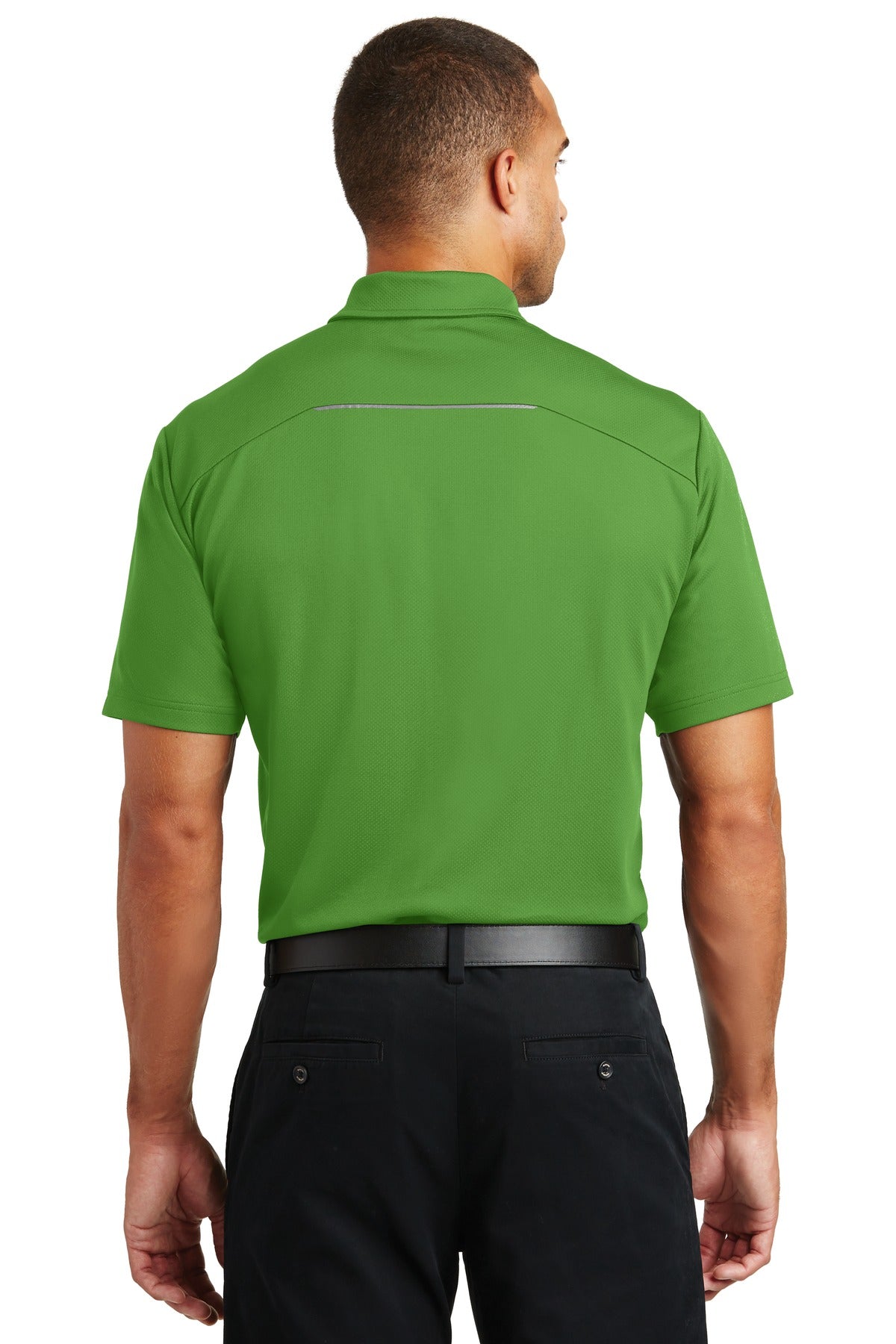 Treetop Green Port Authority Pinpoint Mesh Polo. K580