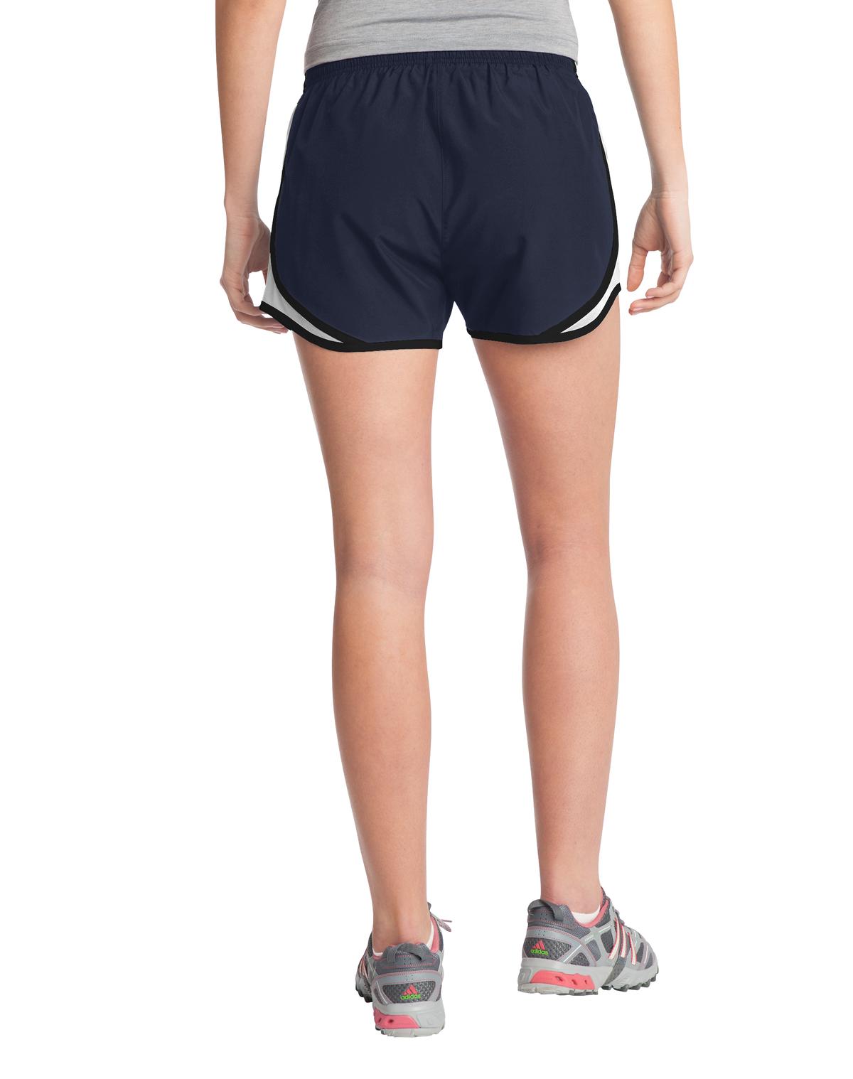 TrNavy/Wht/Blk Sport-Tek Women's Cadence Short. LST304
