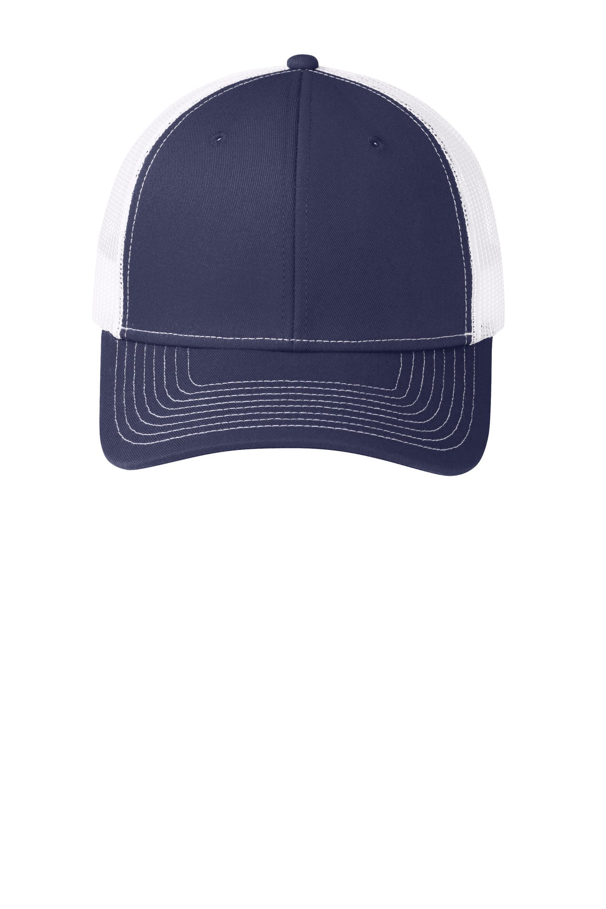 TrNv/White Port Authority Snapback Trucker Cap. C112