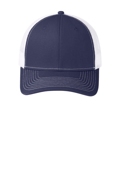 TrNv/White Port Authority Snapback Trucker Cap. C112