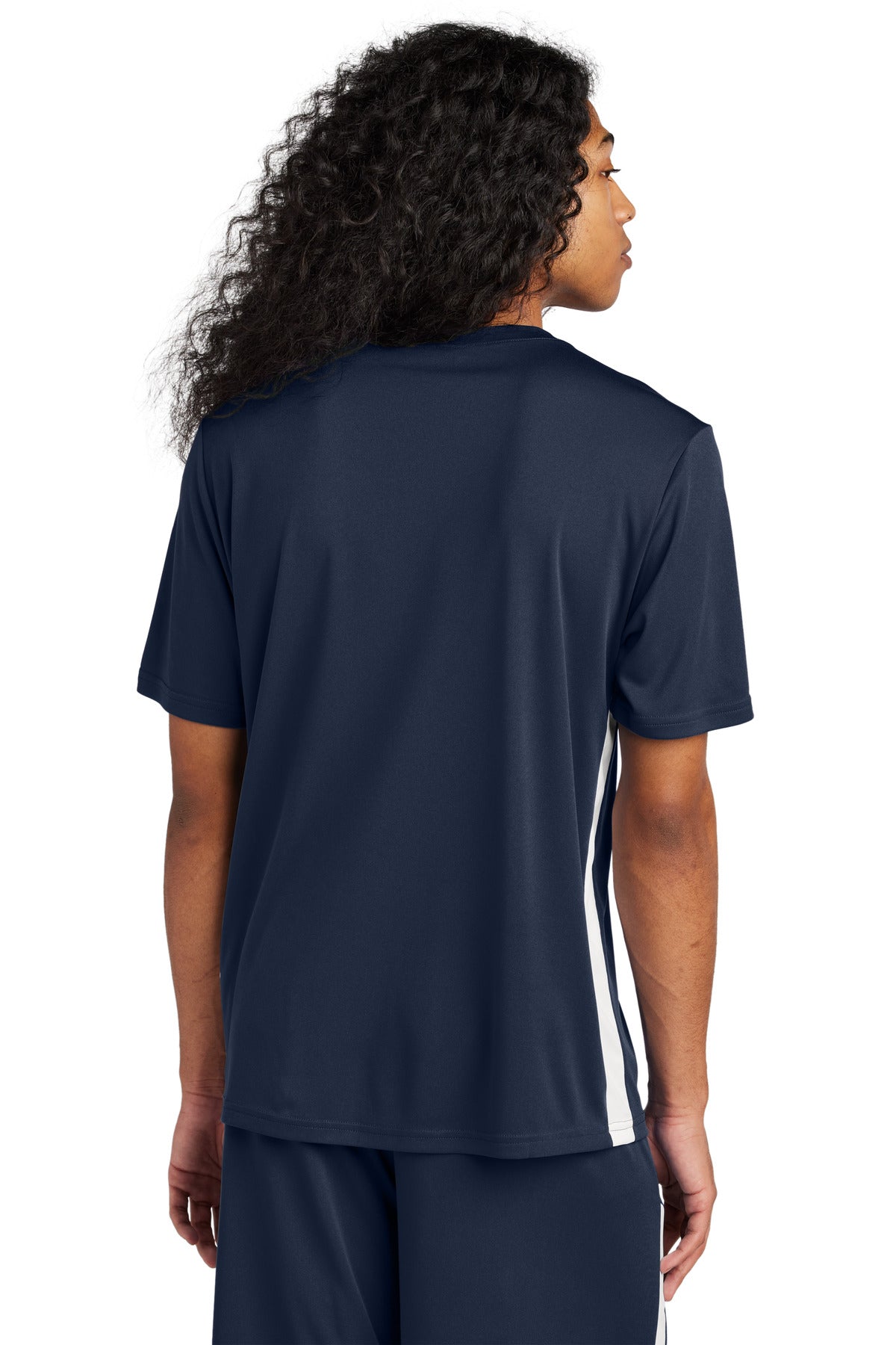 TrNv/White Sport-Tek Competitor United V-Neck ST101