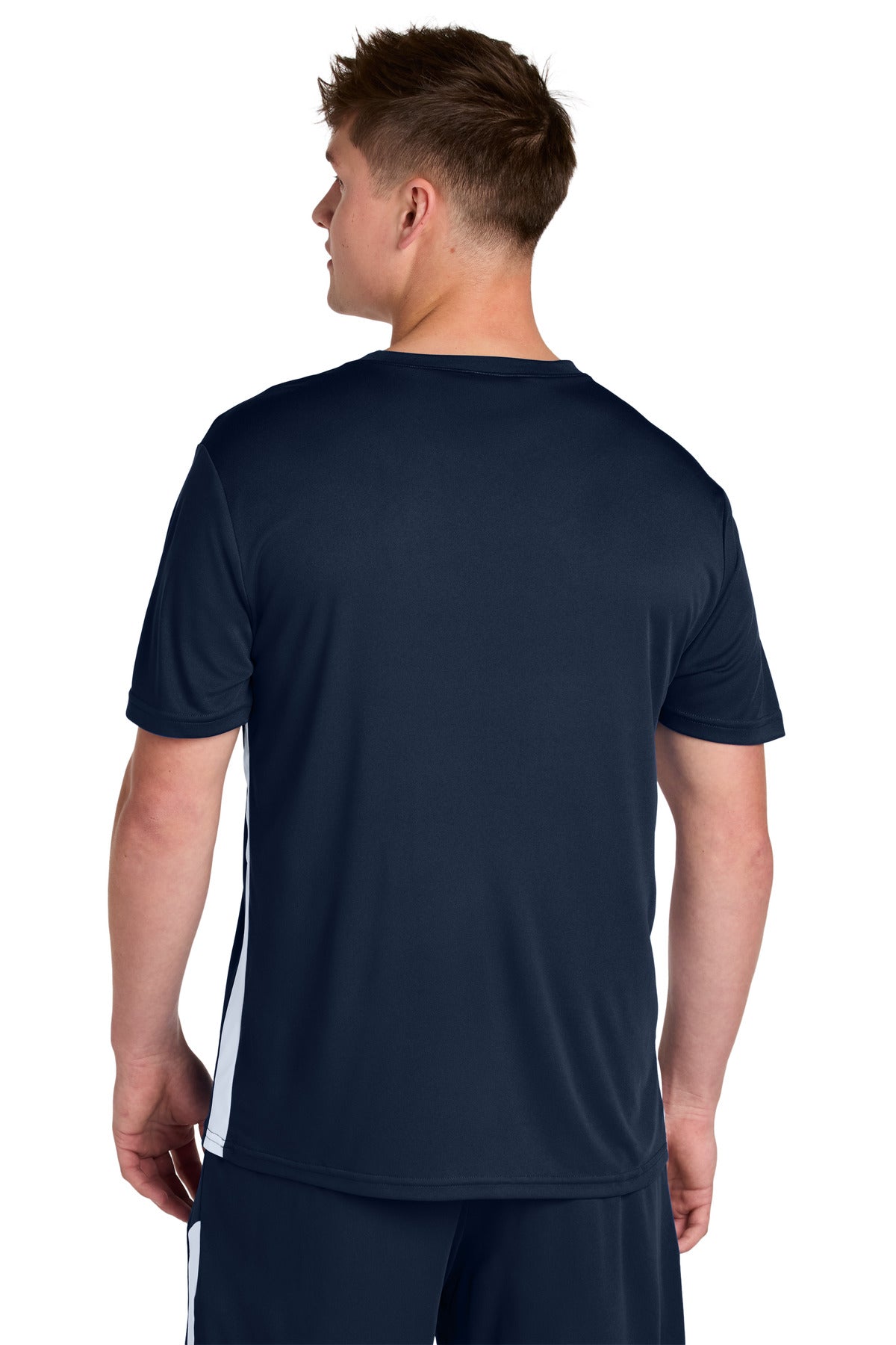 TrNv/White Sport-Tek Competitor United V-Neck ST101