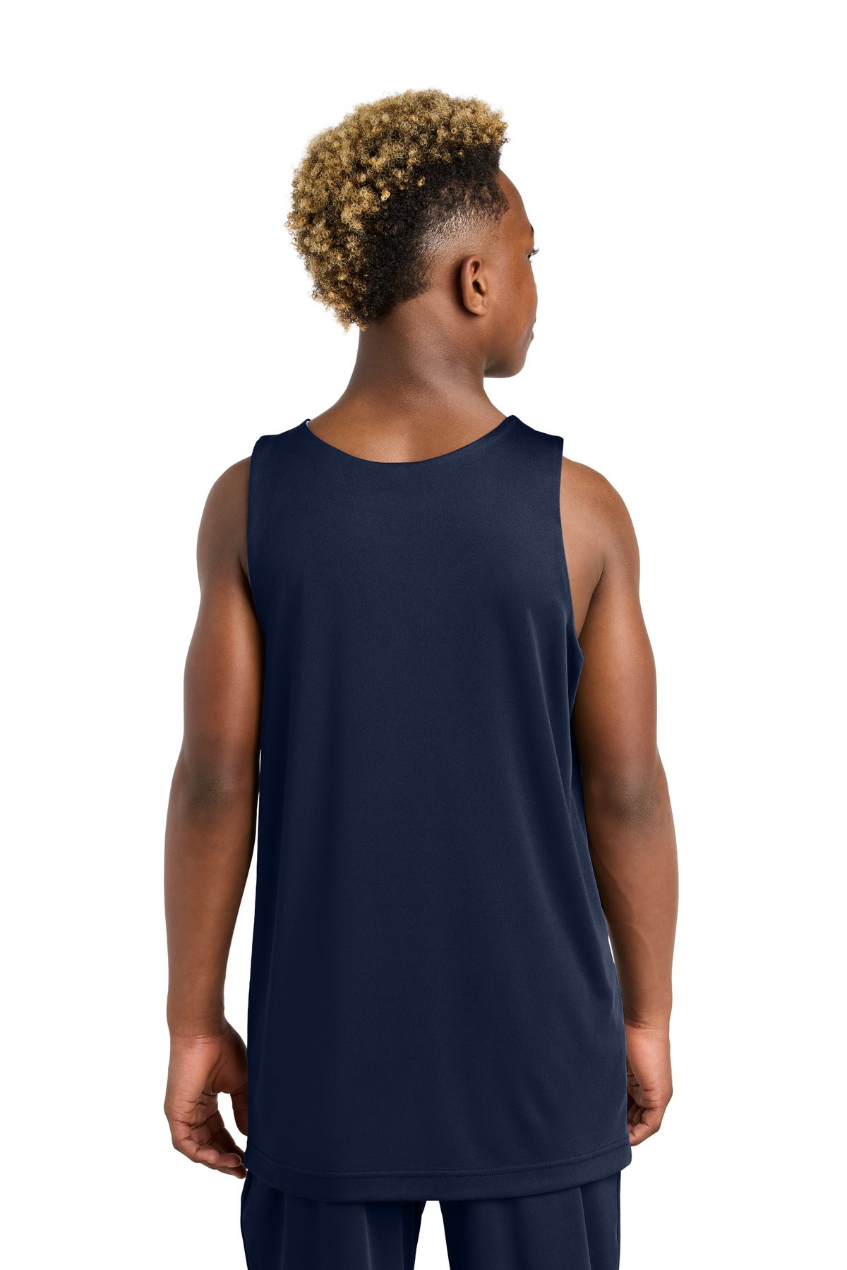 TrNv/White Sport-Tek Youth PosiCharge Competitor Rev Tank YST551
