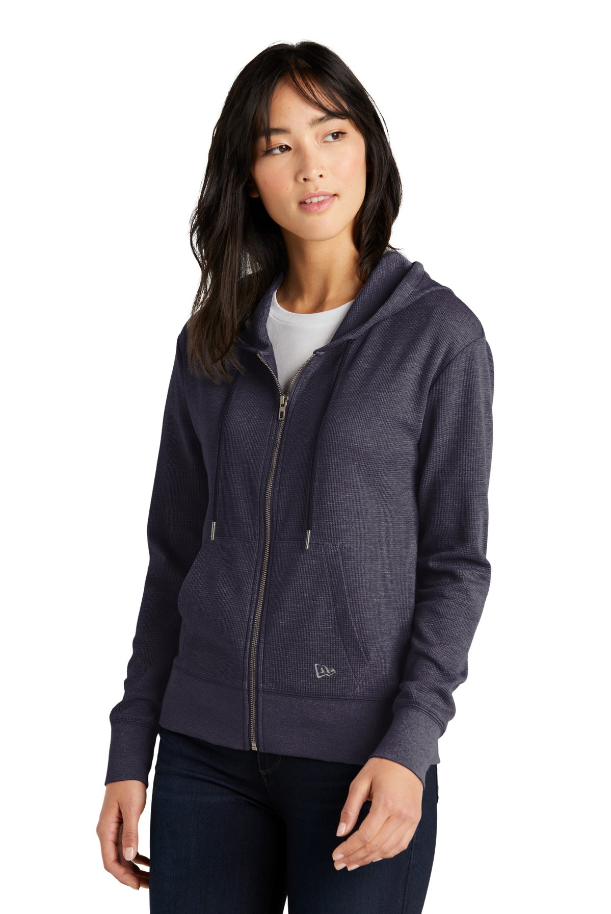 TrNvyHthr New Era Women's Thermal Full-Zip Hoodie LNEA141