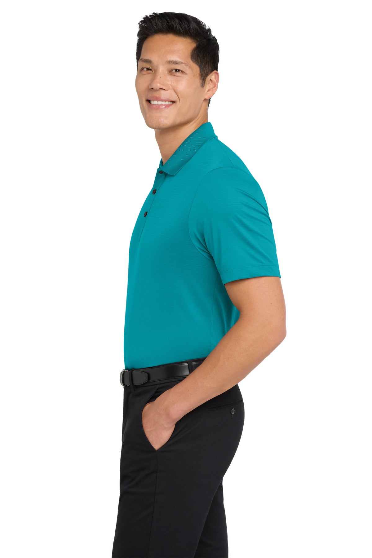 Tropic Blue Port Authority Eclipse Stretch Polo. K587