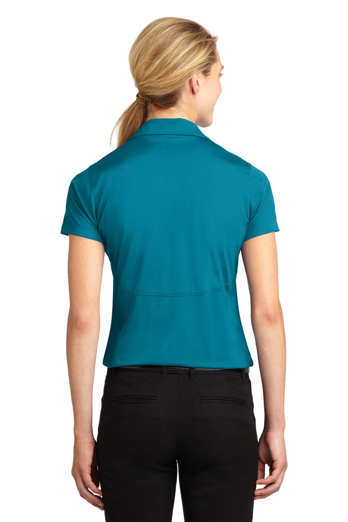 Tropic Blue Sport-Tek Women's Micropique Sport-Wick Polo. LST650