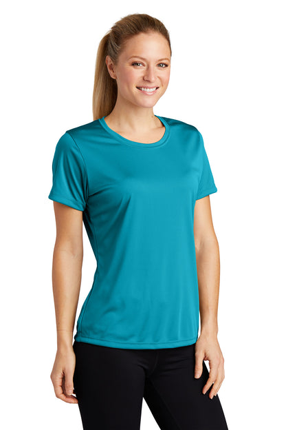 Tropic Blue Sport-Tek Women's PosiCharge Competitor Tee. LST350
