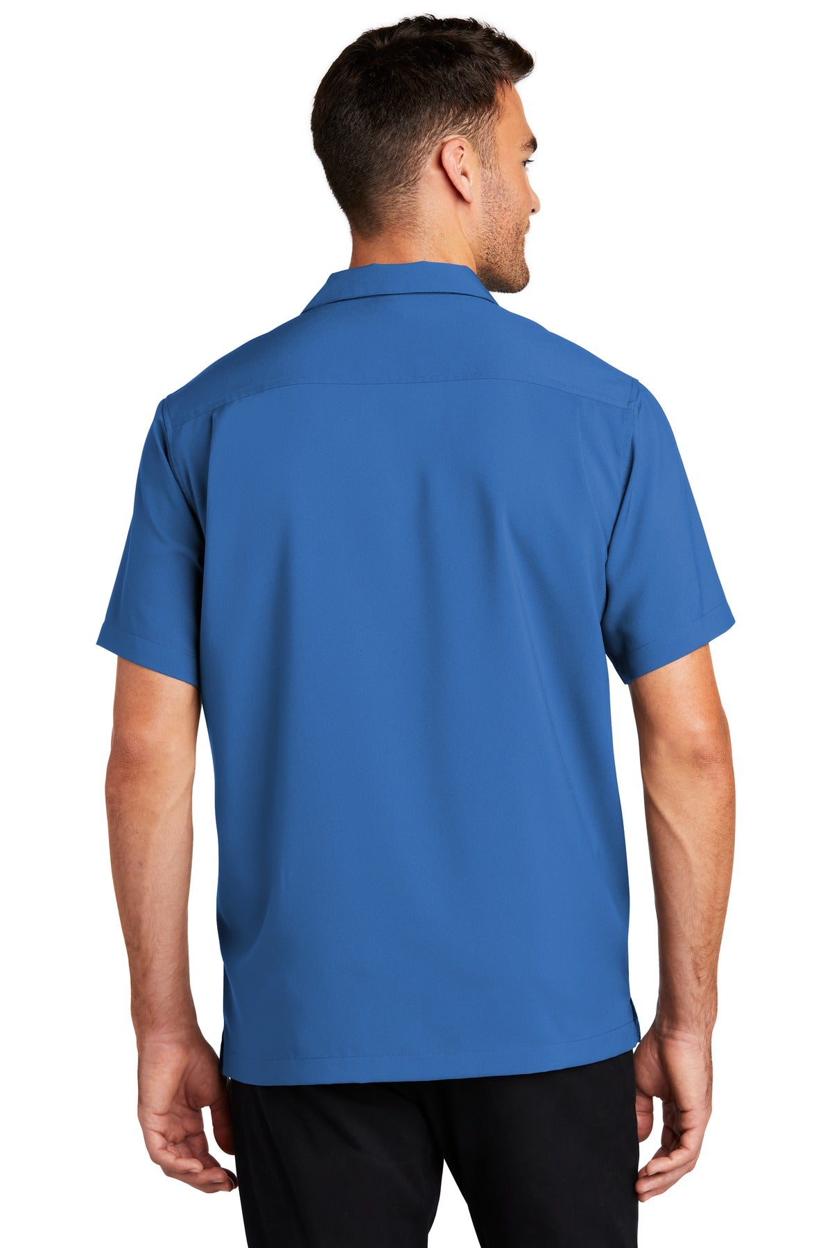 True Blue Port Authority Short Sleeve Performance Staff Shirt W400