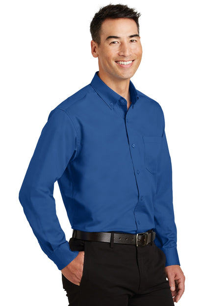 True Blue Port Authority Tall SuperPro Twill Shirt. TS663