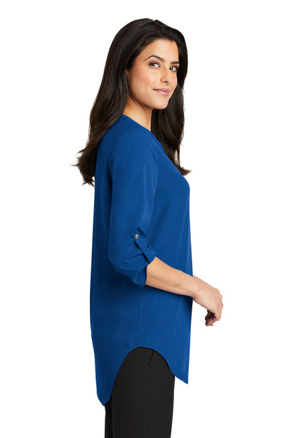 True Blue Port Authority Women's 3/4-Sleeve Tunic Blouse. LW701