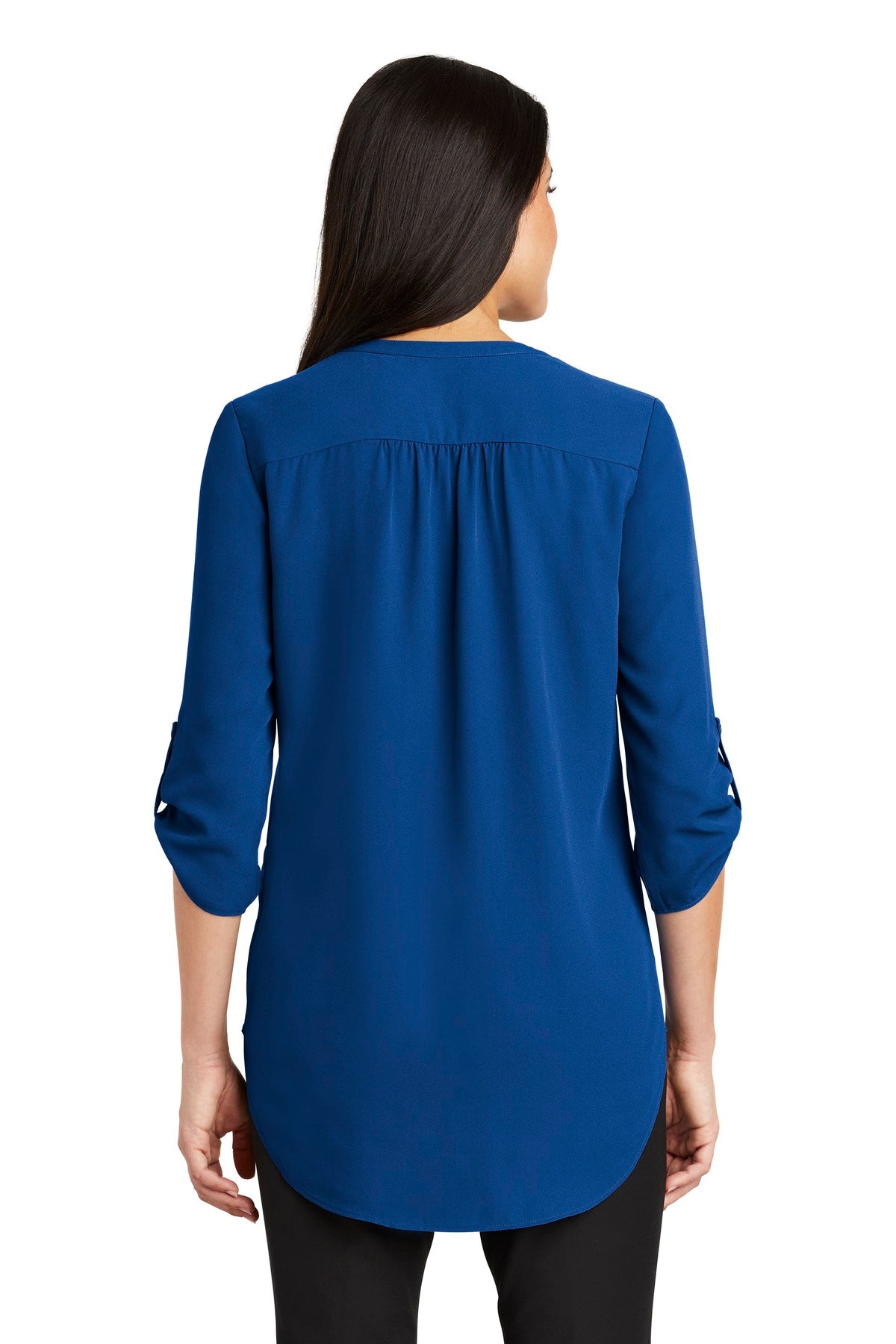 True Blue Port Authority Women's 3/4-Sleeve Tunic Blouse. LW701