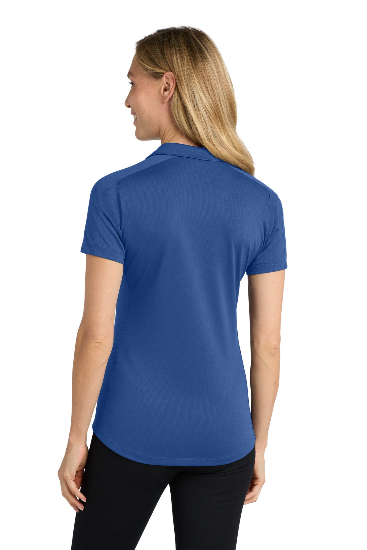 True Blue Port Authority Women's Diamond Jacquard Polo. L569