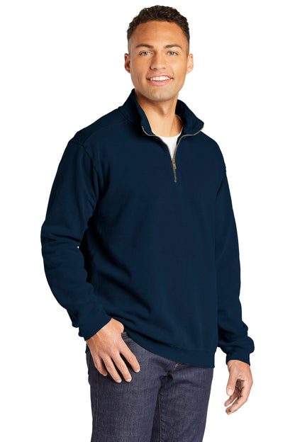 True Navy COMFORT COLORS Ring Spun 1/4-Zip Sweatshirt. 1580