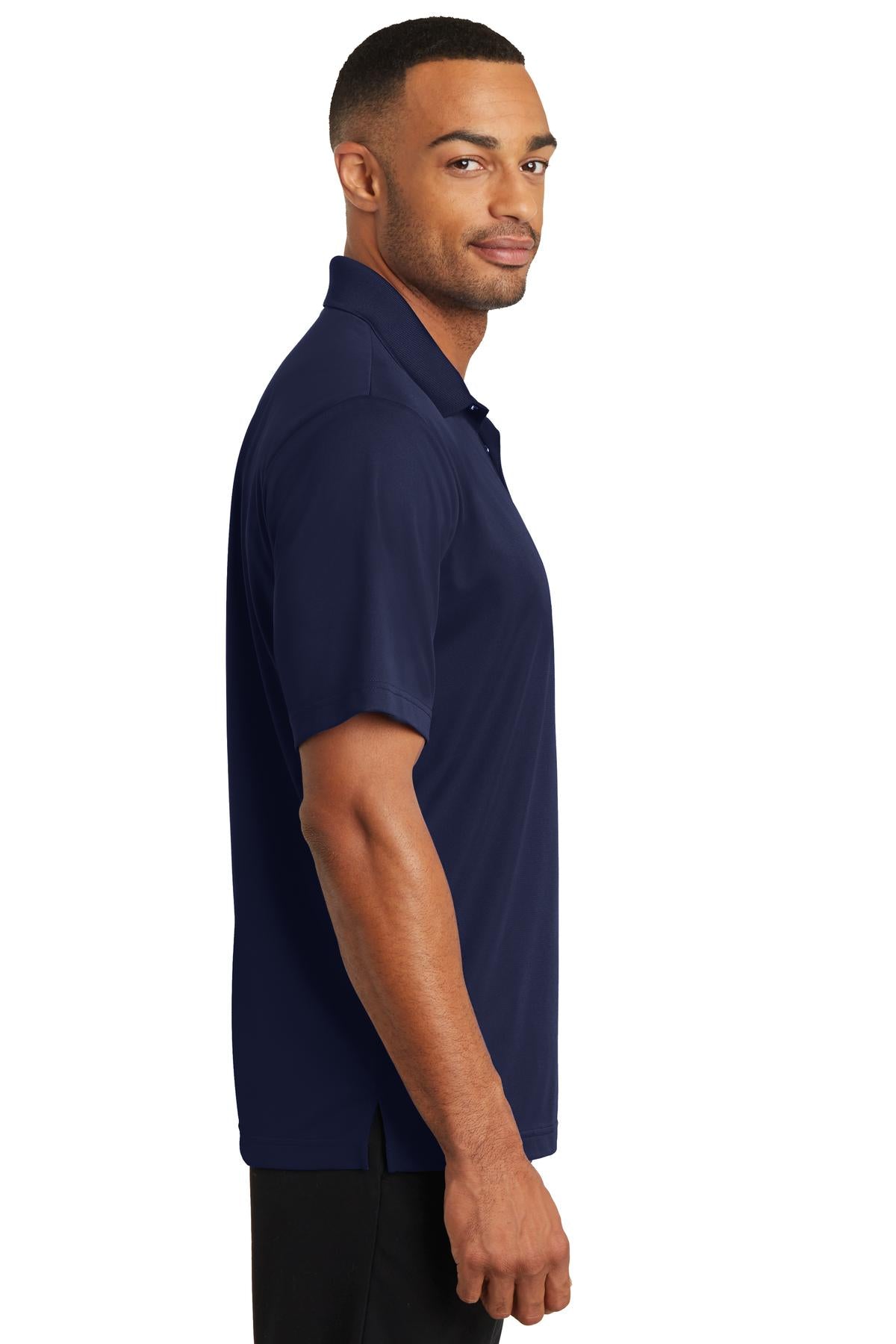 True Navy CornerStone Micropique Gripper Polo. CS421