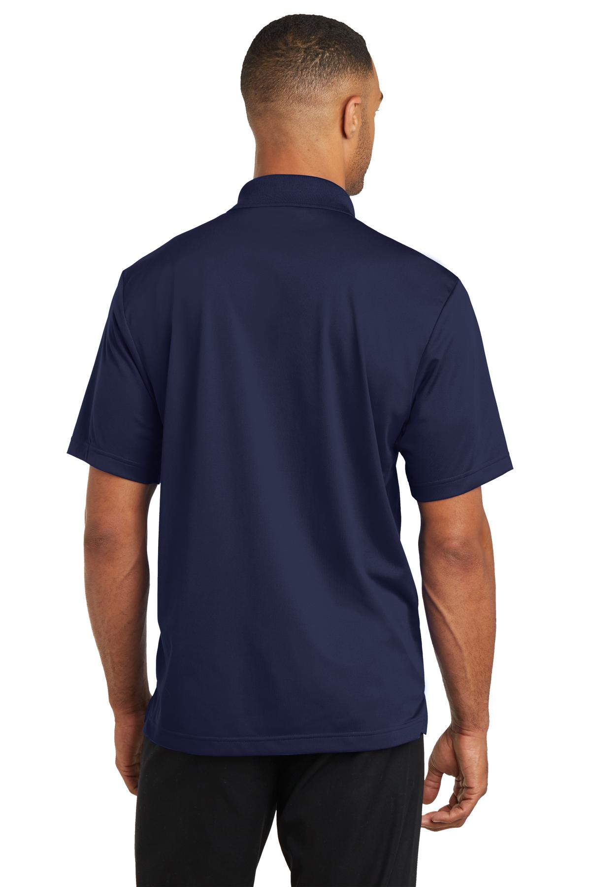 True Navy CornerStone Micropique Gripper Polo. CS421