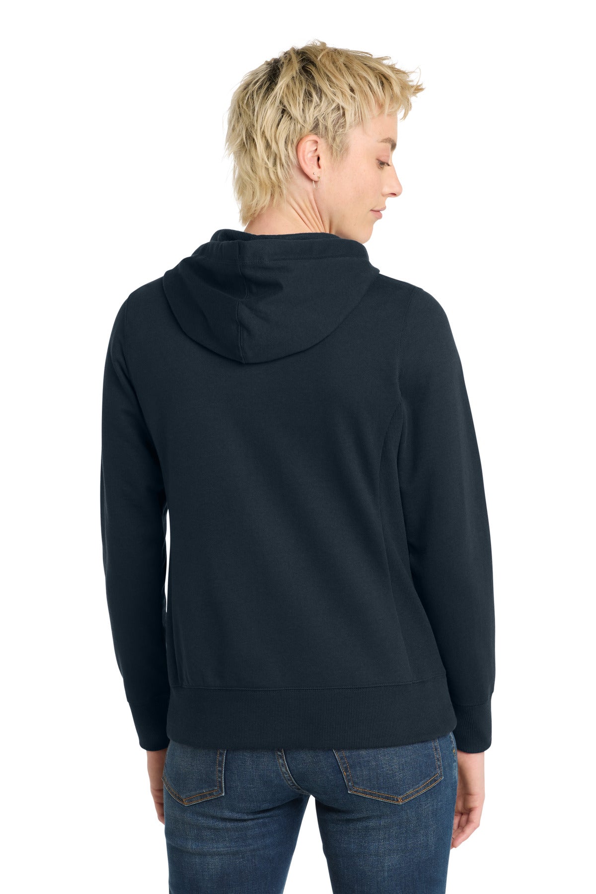 True Navy District Women's Re-Fleece Full-Zip Hoodie DT8103