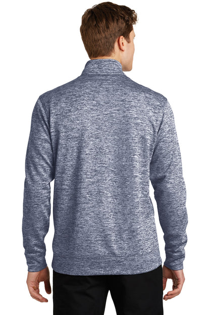 True Navy Elec Sport-Tek PosiCharge Electric Heather Fleece 1/4-Zip Pullover. ST226
