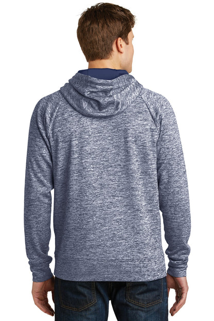 True Navy Elec Sport-Tek PosiCharge Electric Heather Fleece Hooded Pullover. ST225