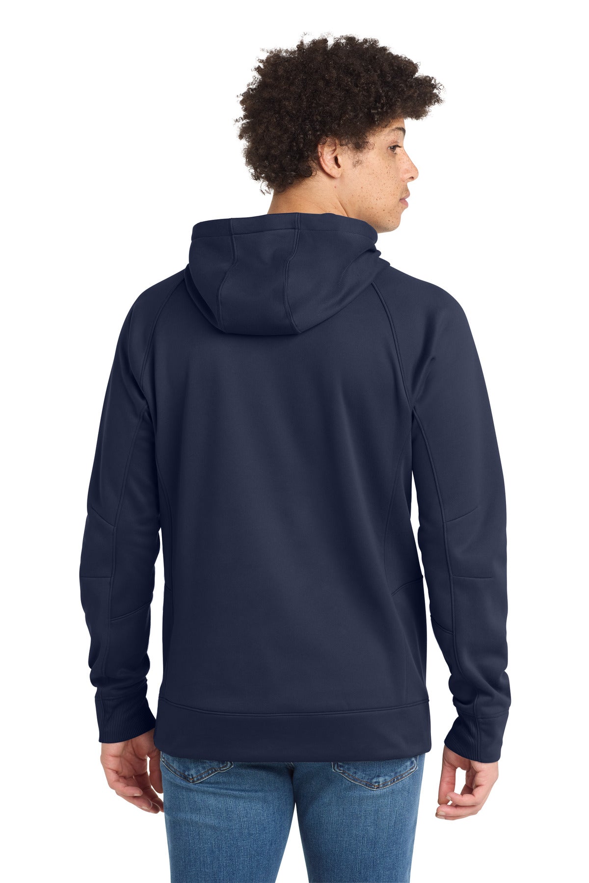 True Navy New Era Venue Fleece Pullover Hoodie. NEA520