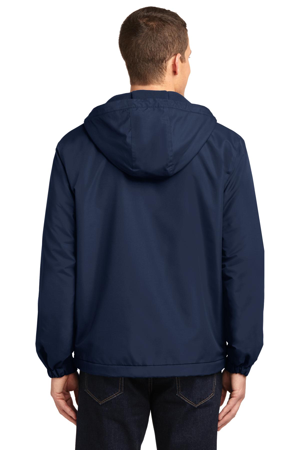 True Navy Port Authority Hooded Charger Jacket. J327