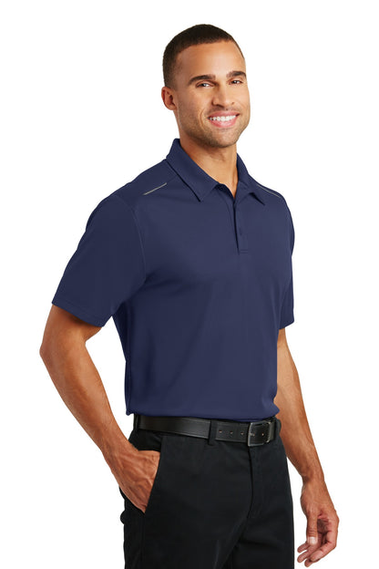 True Navy Port Authority Pinpoint Mesh Polo. K580