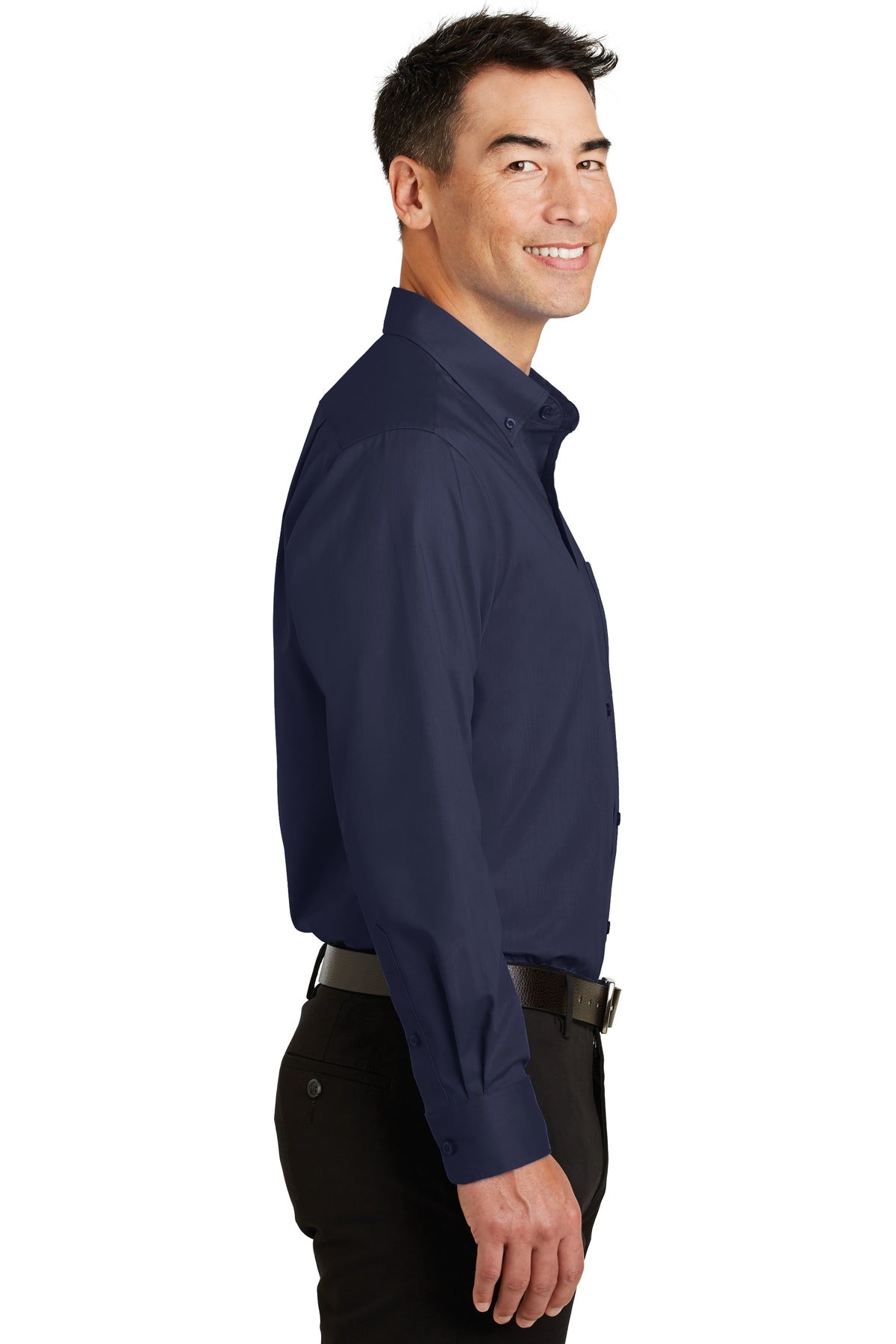 True Navy Port Authority SuperPro Twill Shirt. S663