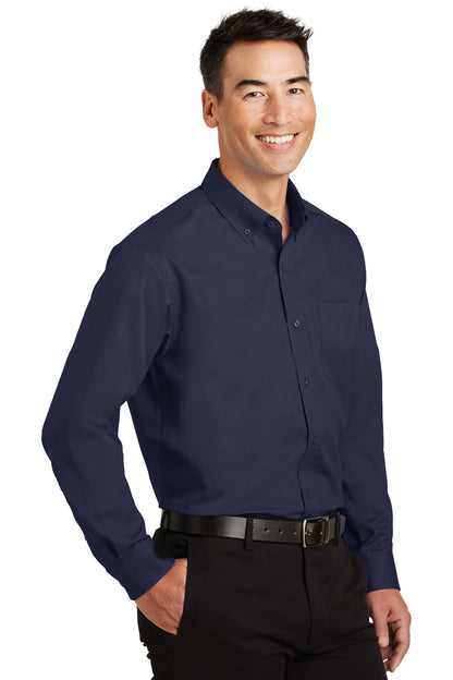 True Navy Port Authority SuperPro Twill Shirt. S663