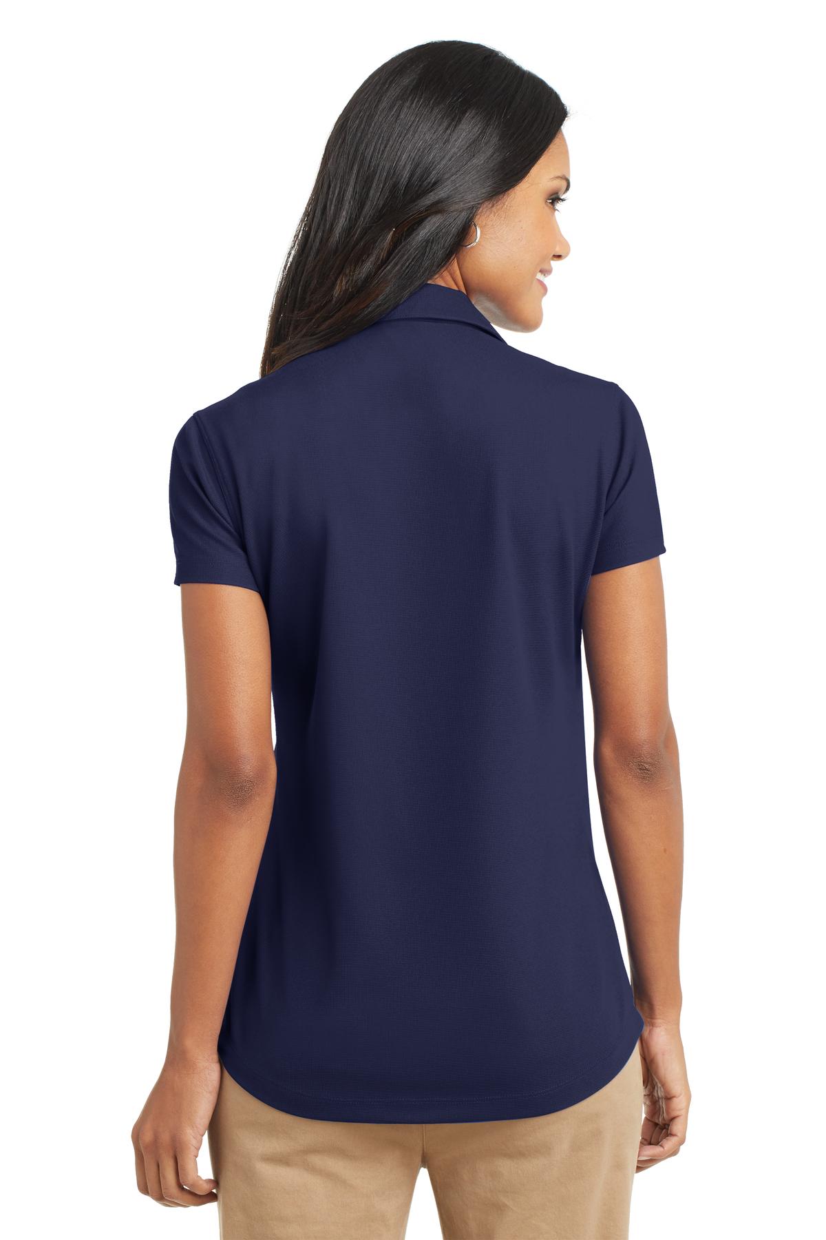 True Navy Port Authority Women's Dry Zone Grid Polo. L572