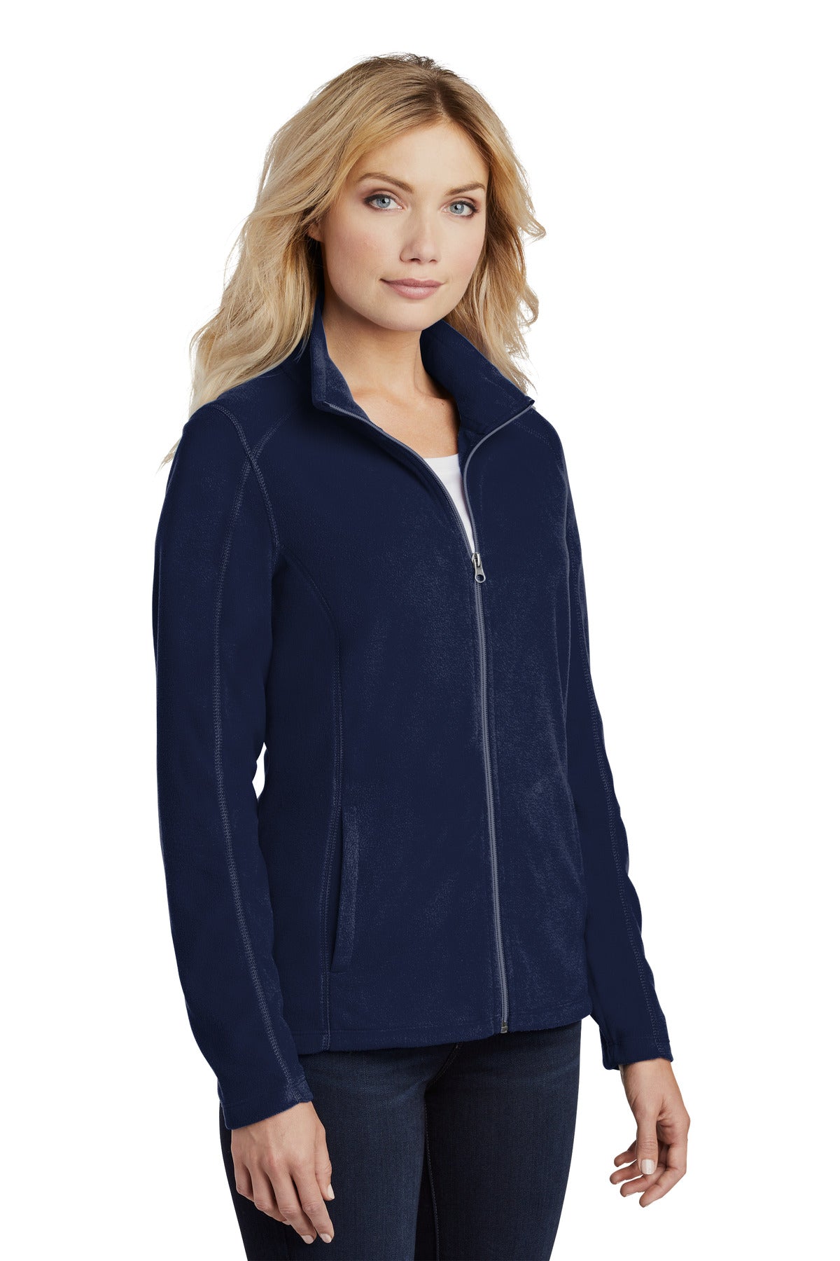 True Navy Port Authority Women's Microfleece Jacket. L223