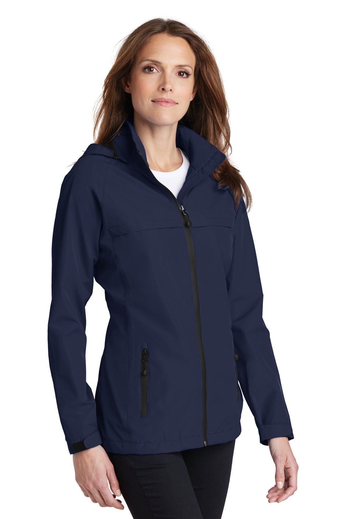 True Navy Port Authority Women's Torrent Waterproof Jacket. L333