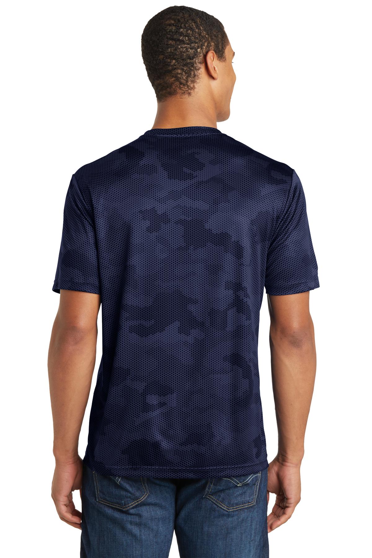 True Navy Sport-Tek CamoHex Tee. ST370