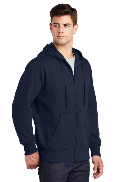 True Navy Sport-Tek Full-Zip Hooded Sweatshirt. ST258