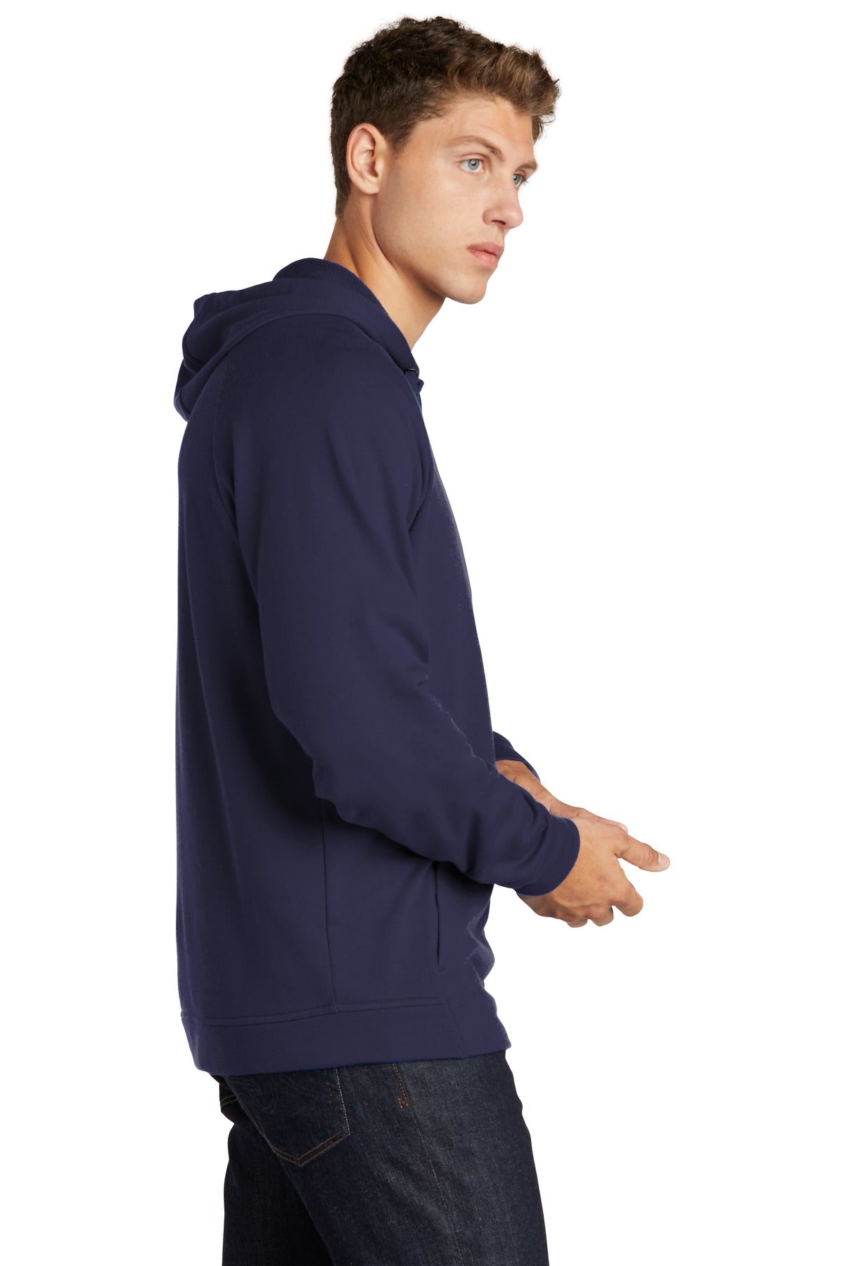 True Navy Sport-Tek Lightweight French Terry Pullover Hoodie. ST272
