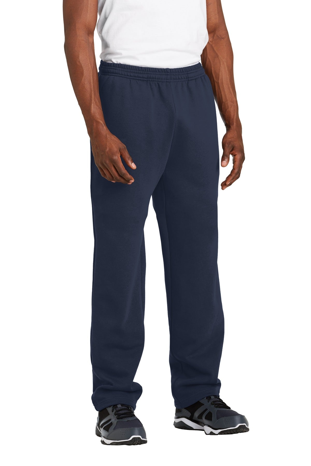 True Navy Sport-Tek Open Bottom Sweatpant. ST257