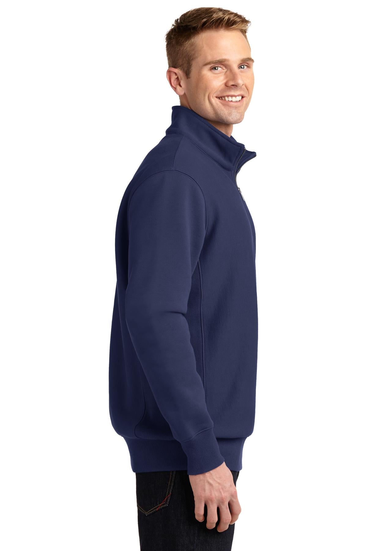 True Navy Sport-Tek Super Heavyweight 1/4-Zip Pullover Sweatshirt. ST283