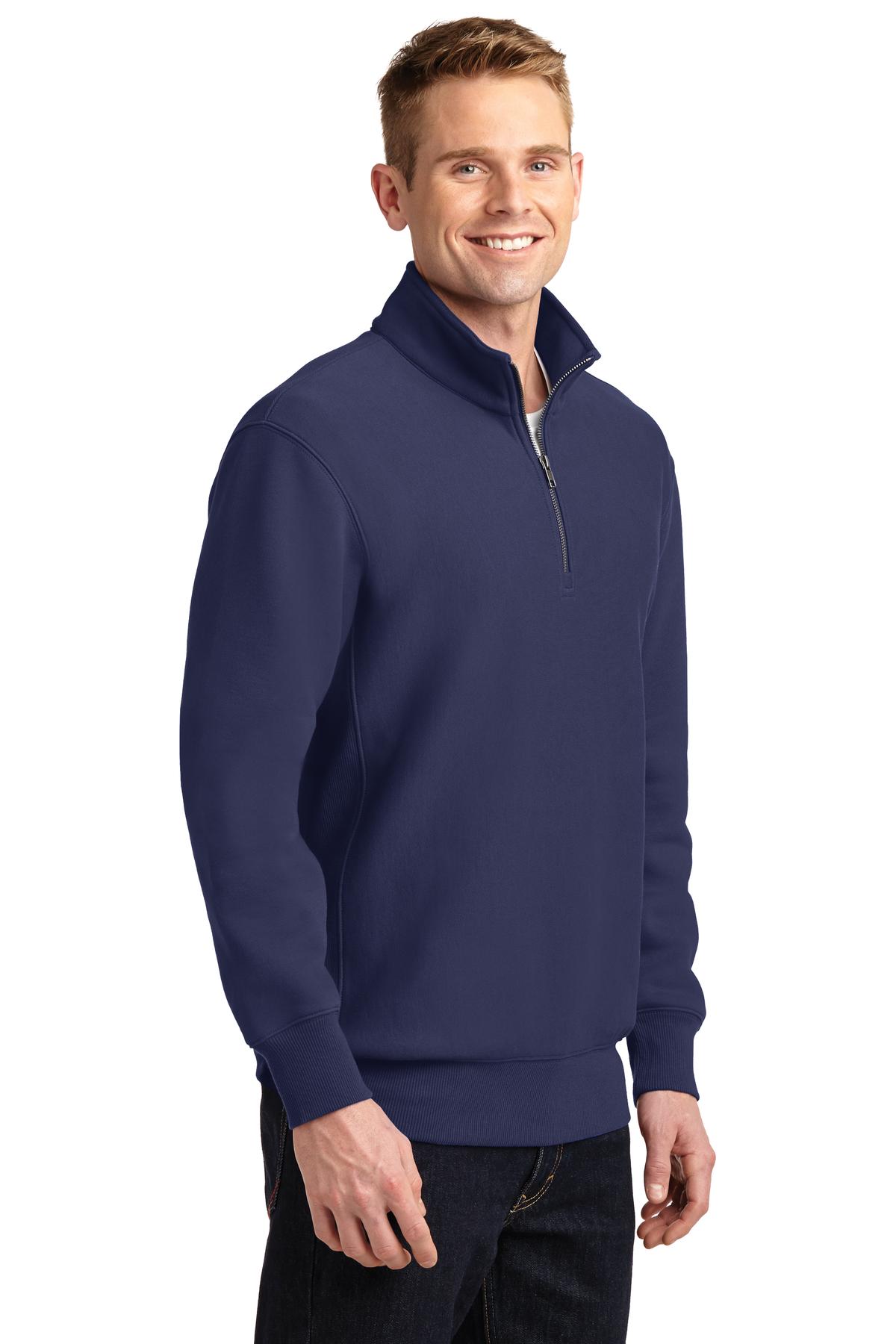True Navy Sport-Tek Super Heavyweight 1/4-Zip Pullover Sweatshirt. ST283