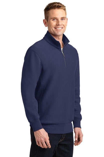 True Navy Sport-Tek Super Heavyweight 1/4-Zip Pullover Sweatshirt. ST283