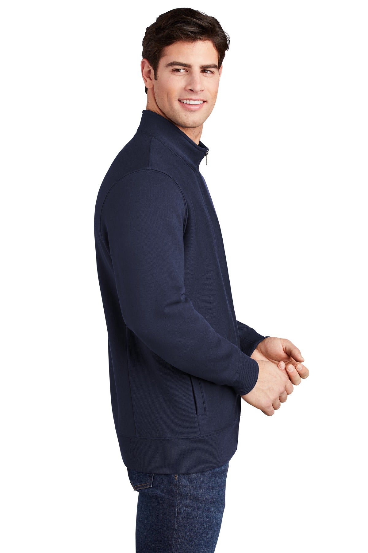 True Navy Sport-Tek Super Heavyweight Full-Zip Sweatshirt ST284