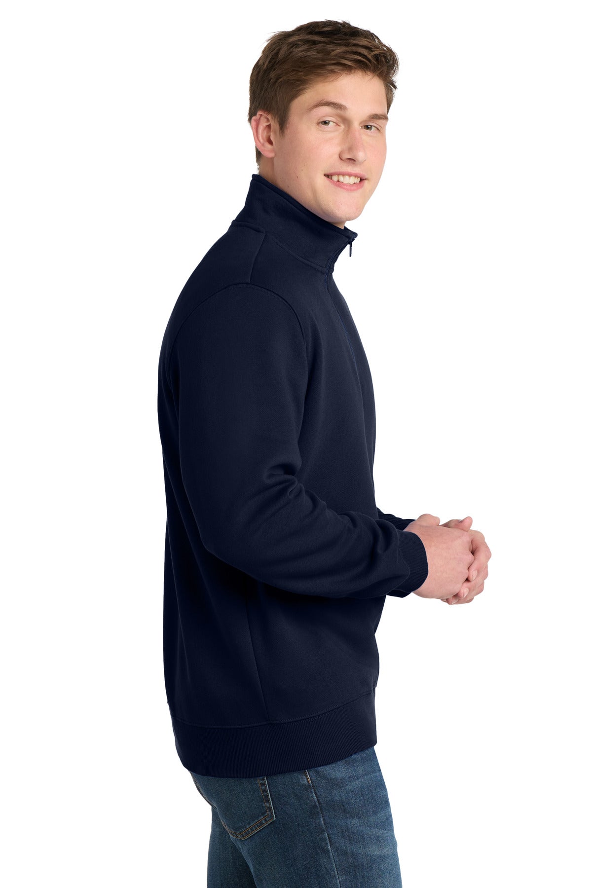 True Navy Sport-Tek Tall 1/4-Zip Sweatshirt. TST253