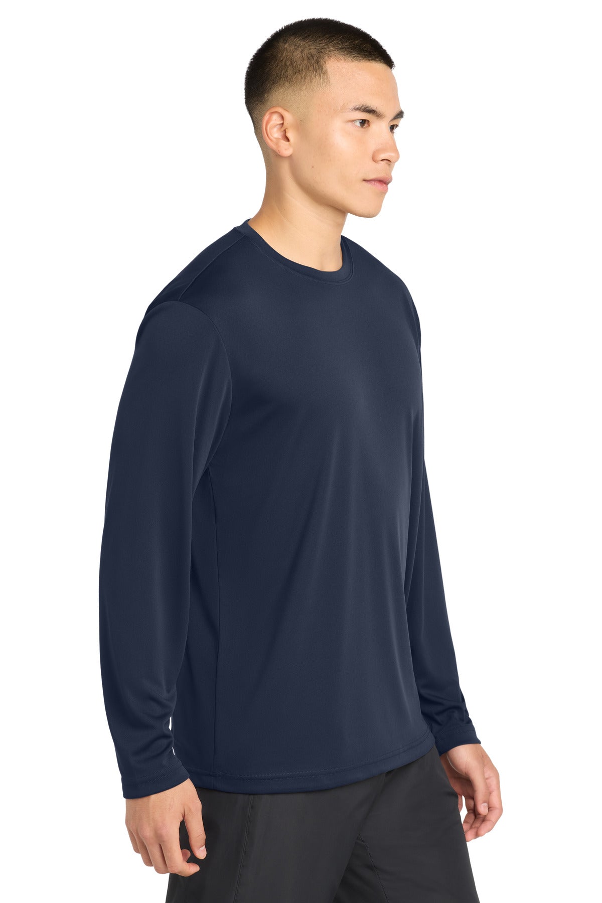 True Navy Sport-Tek Tall Long Sleeve PosiCharge Competitor Tee. TST350LS