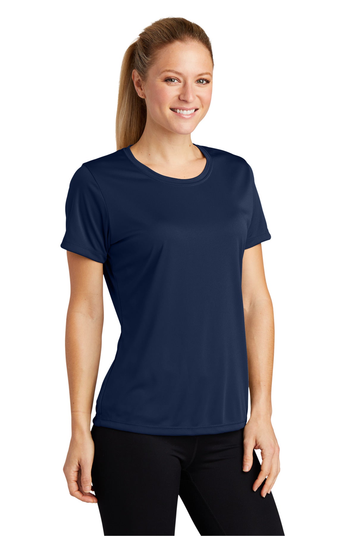 True Navy Sport-Tek Women's PosiCharge Competitor Tee. LST350