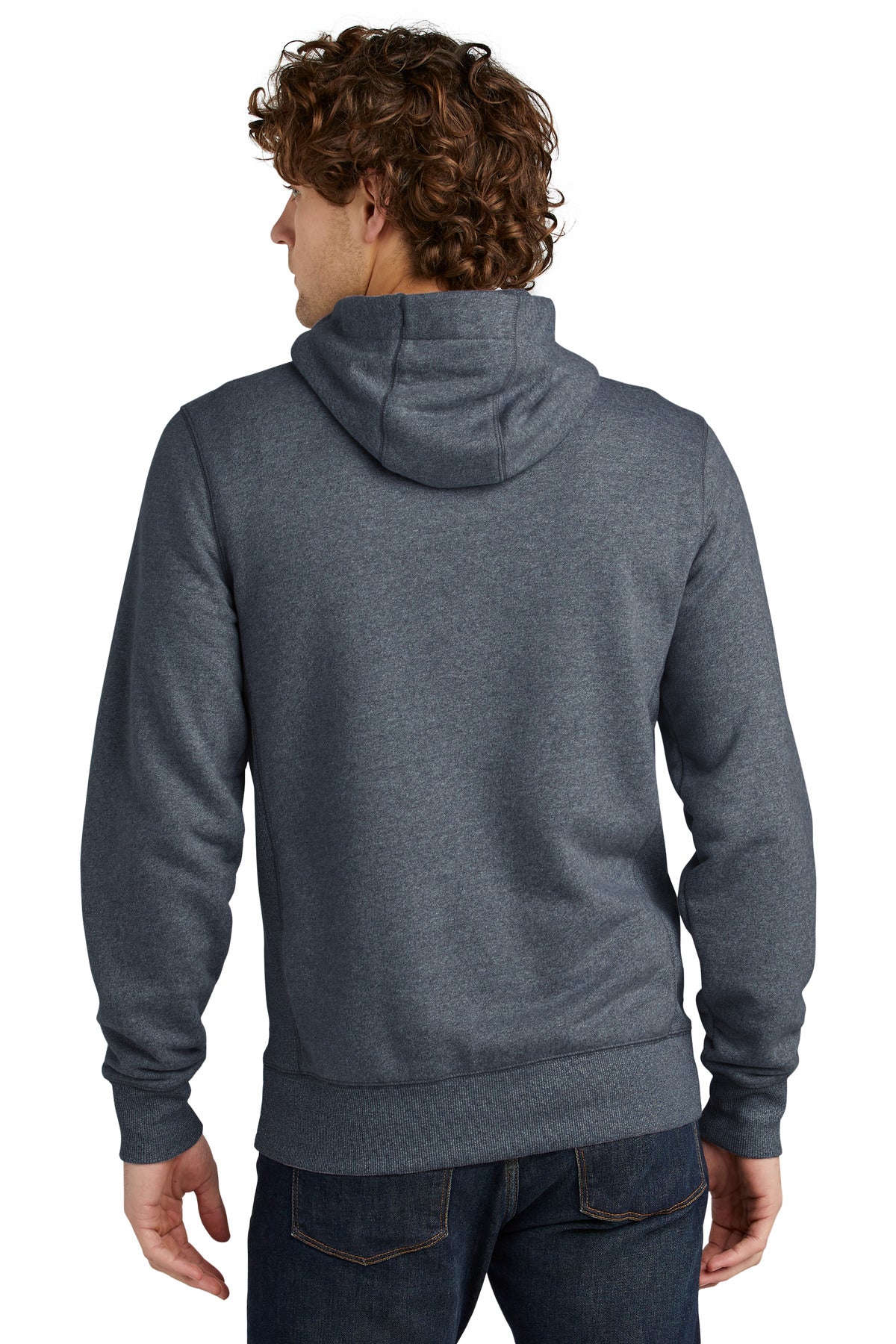 True Navy Twst New Era French Terry Full-Zip Hoodie. NEA502
