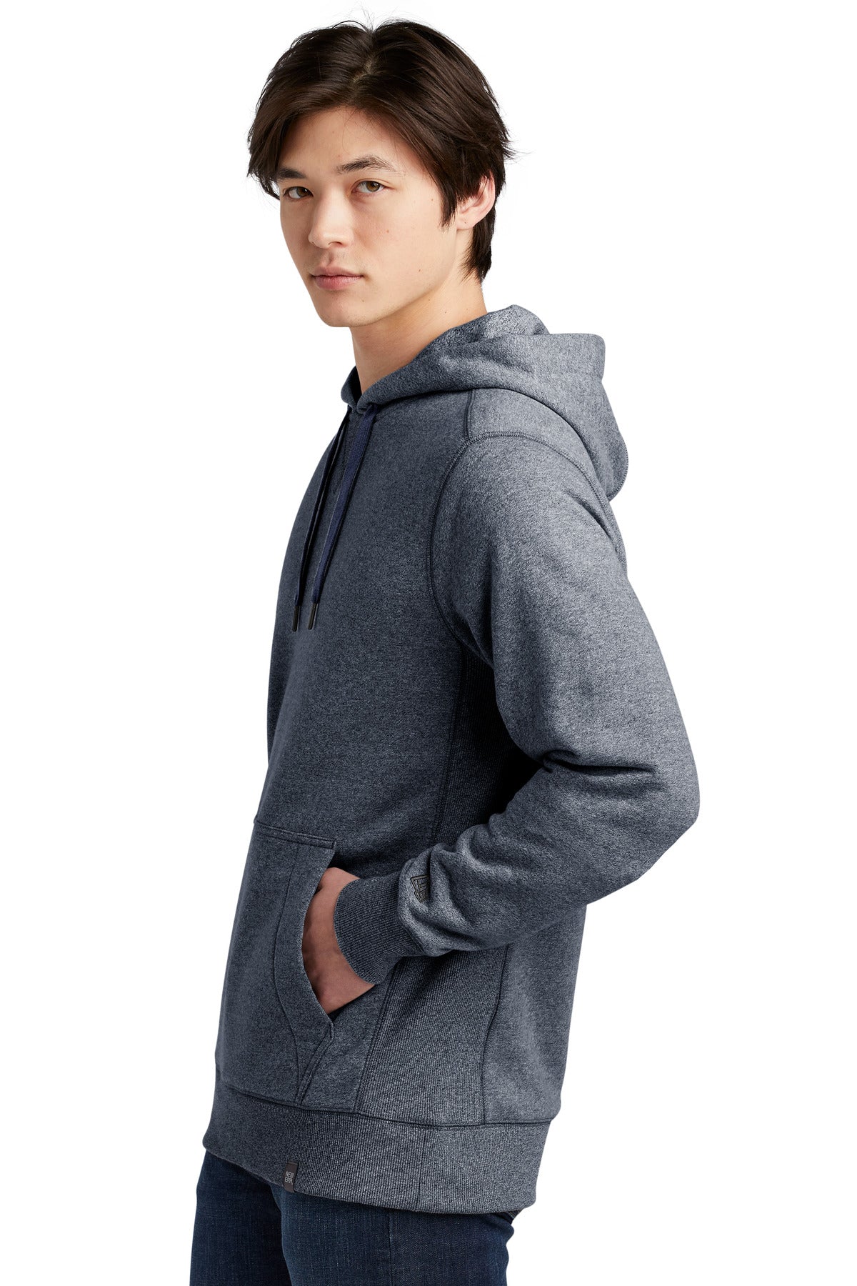 True Navy Twst New Era French Terry Pullover Hoodie. NEA500