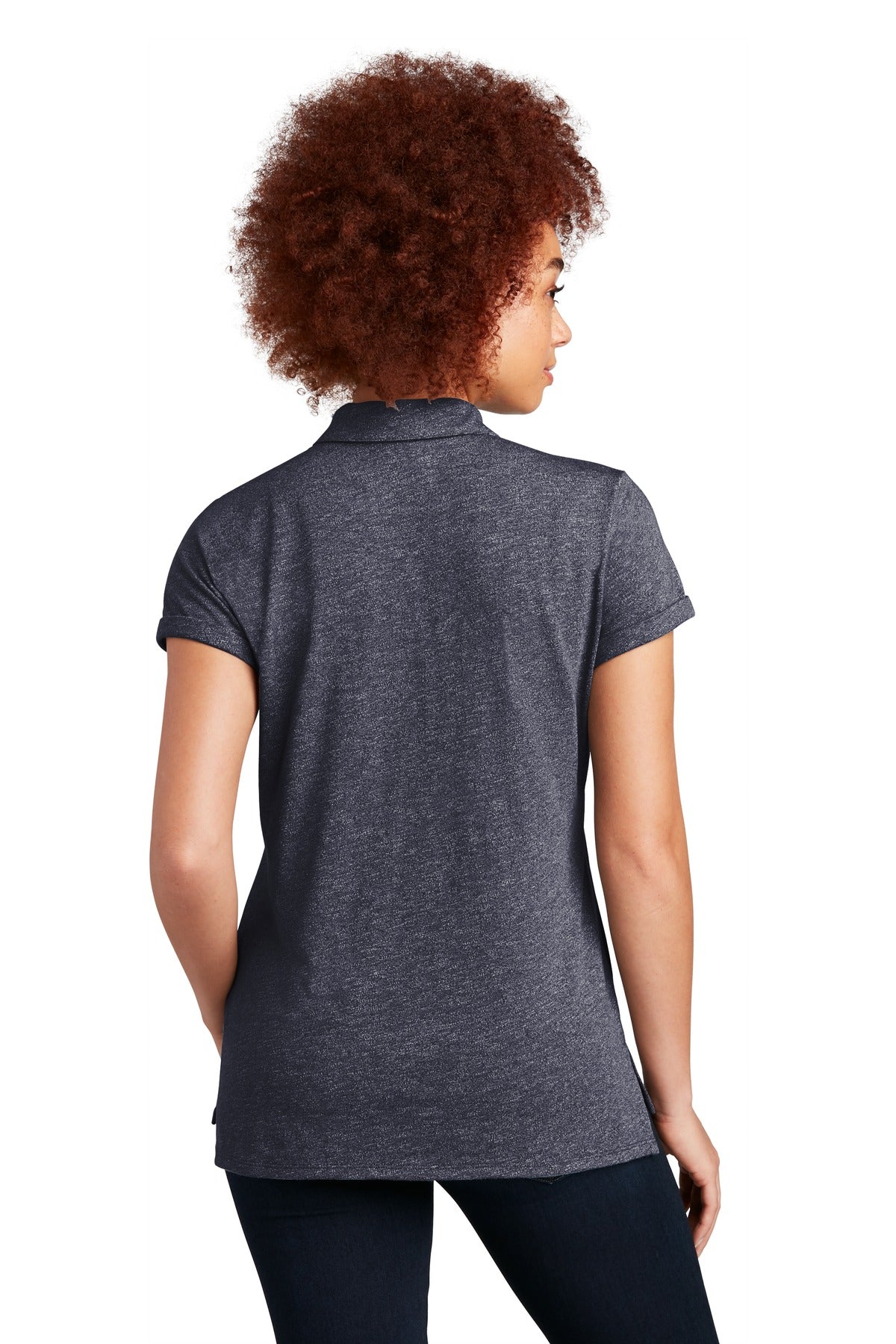 True Navy Twst New Era Women's Slub Twist Polo LNEA301